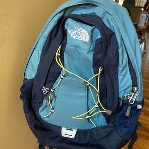 Used North face Jester backpack blue teal